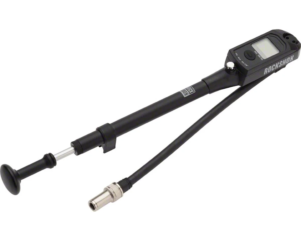 RockShox High Pressure Fork/Shock Pump w/ Digital Gauge (Black) (300 PSI)